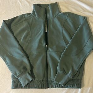 Lululemon softstreme funnel neck zipup, Size 4